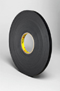 3M Black VHB Foam Tape .025" x 1/2" x 72 Yd